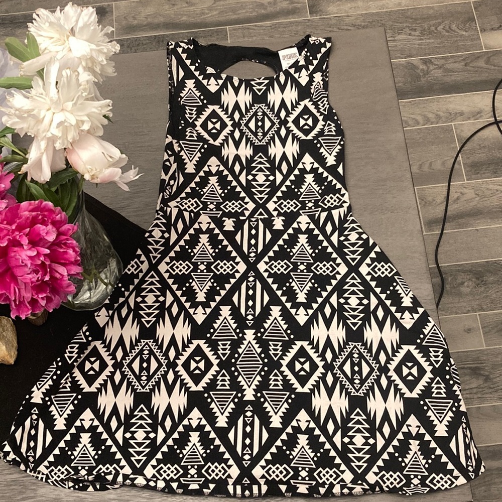 Victoria secret black and white dress
